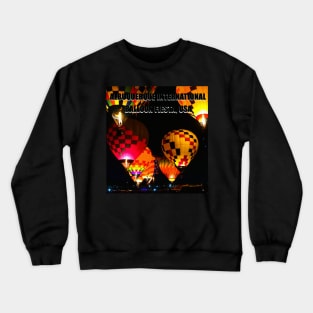 Night flight at the fiesta poster work A Crewneck Sweatshirt